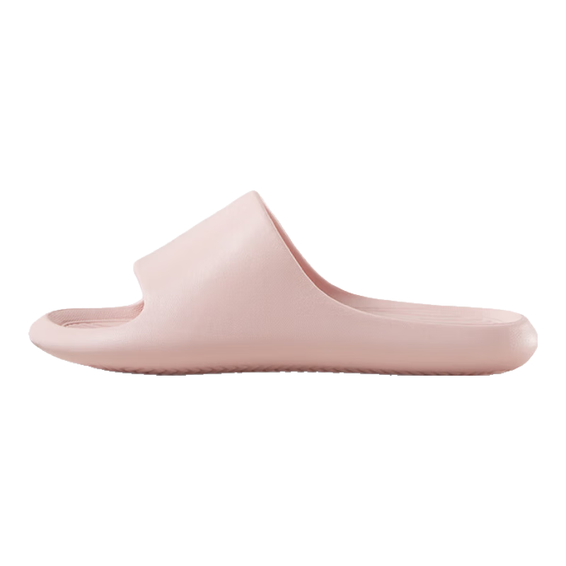 Poxi Banana Boat Slippers for Women, Non-Slip Bathroom Indoor Home All-Season Couple Slippers for Men, Light Pink, Size 39-40