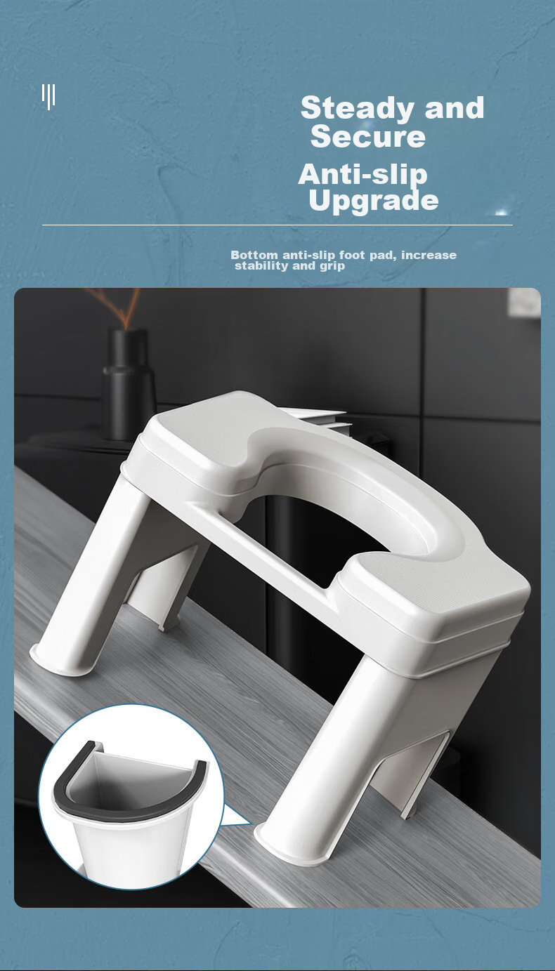 Youjialiangpin Toilet Seat, Pregnant Women's Commode Chair, Squatting Toilet, Elderly Toilet Stool, Squat-To Convertible, Height 26cm 6