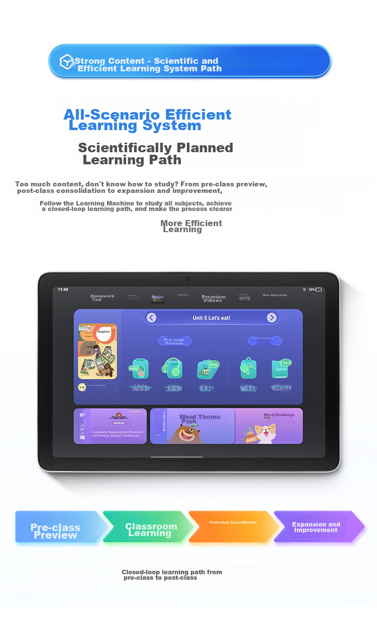 BBK AI Learning Machine X6A New Oriental Treasure Course Free Textbook Synchronized Practice New Curriculum Standard Primary Middle High School Full Age Student Tablet Tutor Machine 7