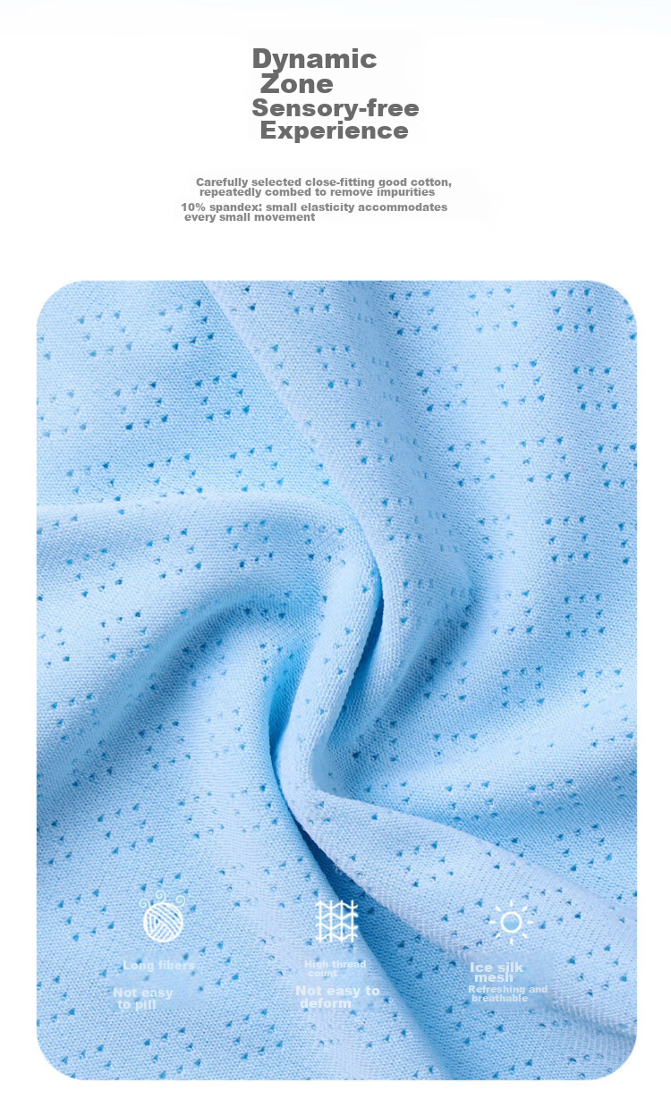 LangSha Children's Underwear, Boys' Summer Thin Ice Silk Mesh Boxer Briefs, for Older Boys, Square-Cut Shorts, Size 110 2