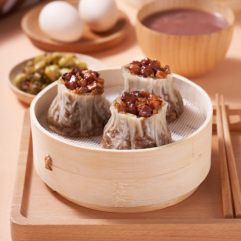 1号会员店（One's Member） 三丁糯米烧卖 900g（15只） 纸皮烧卖营养早餐便捷液氮锁鲜