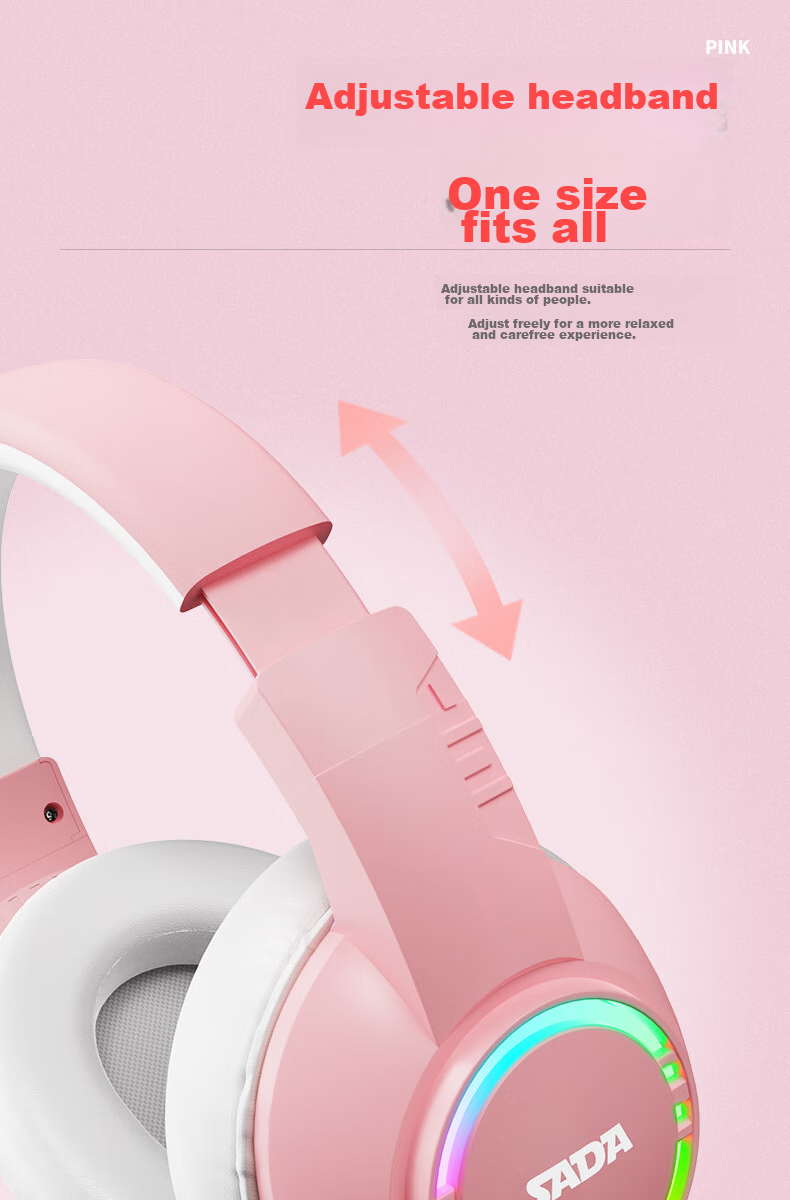Saida Computer Headset, Over-Ear USB Gaming Headphones with Microphone for Laptop And Desktop, E-Sports Gaming Headset for Internet Cafes, with Volume Control And Active Noise Cancellation H-01 4