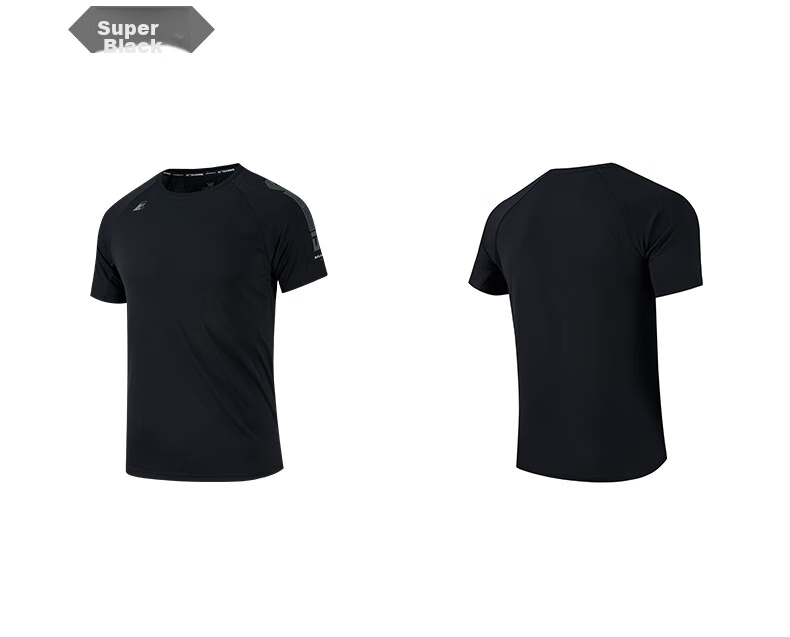 361° Men's Short-Sleeve T-Shirt, Summer Quick-Dry, Loose-Fitting, Athletic, Running, Fitness, Casual Top, Half-Sleeve, 652524101-6 46