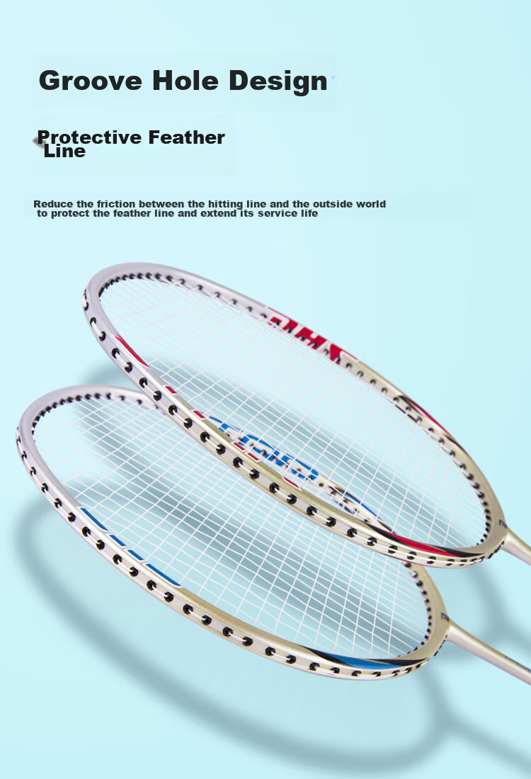 DHS Badminton Racket, One-Piece Advanced Competition Racket, Pre-Strung EG402 4