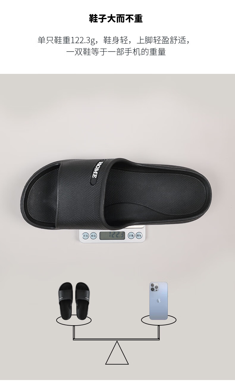 GUOLUOFEI Extra-Large Size Slippers for Men And Women, Summer Home Bathroom EVA Shower Non-Slip Plus Size Navy Blue 40-41 3