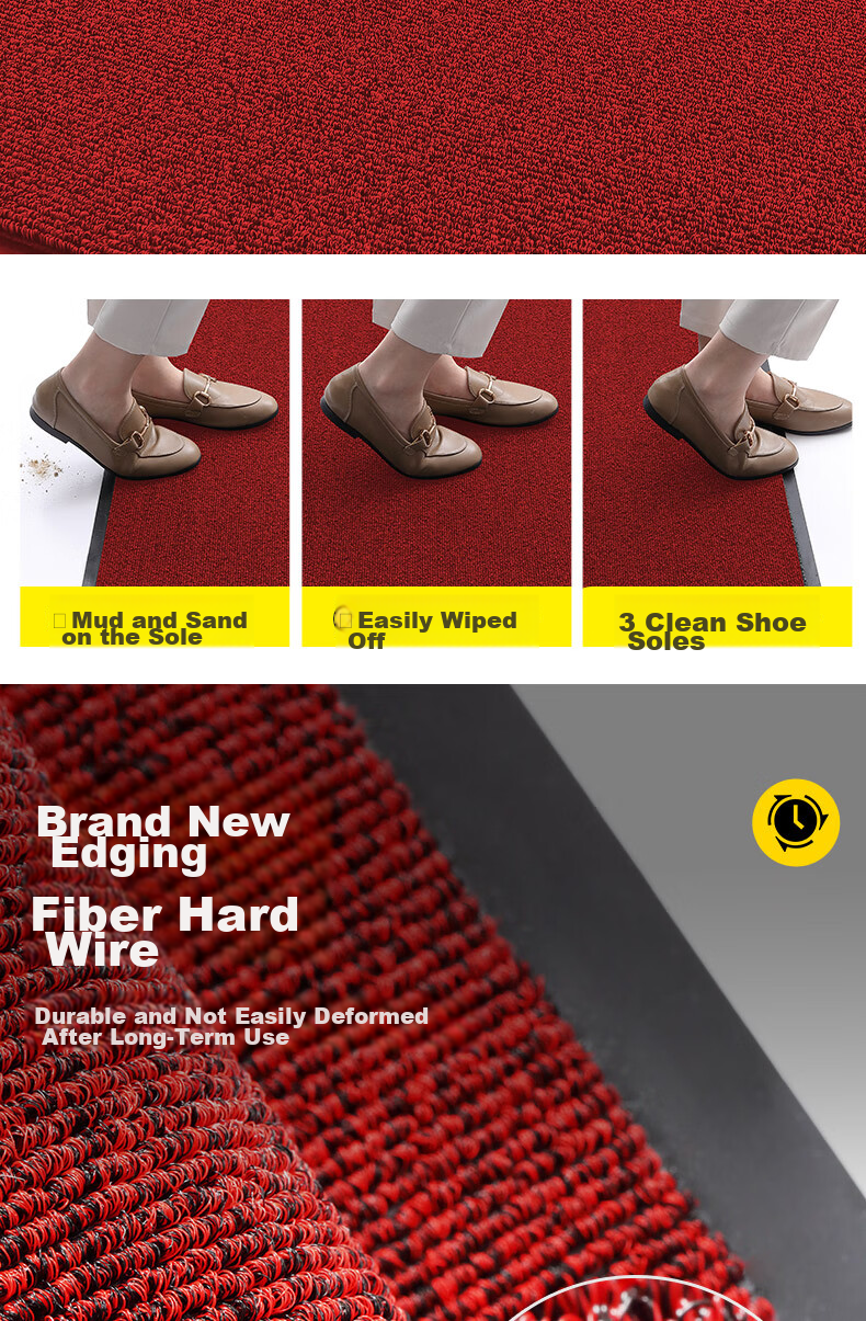 Boneng Commercial High-End Entrance Door Mat, Outdoor Foot Mat, Indoor Doorway Mat, Xunisi Circular Floor Mat, 80x120cm 5