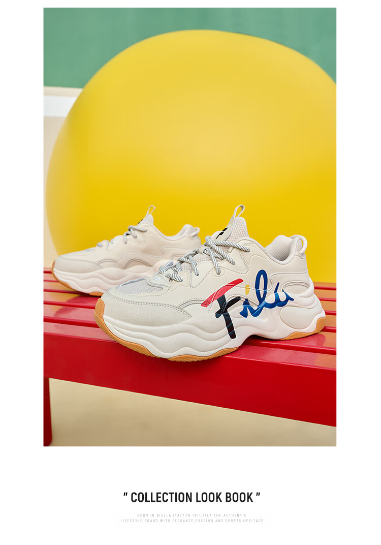FILA FUSION Official Trendy Brand Women's Shoes BUBBLE Dad Casual Running Shoes Versatile Bubble Shoes 15