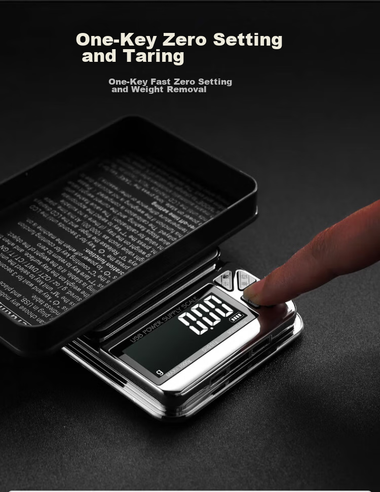 Demin High-Precision Electronic Scale, 0.01g, Compact Accurate Gram Scale, Portable, for Tea Leaves, Home Use, Gold And Jewelry Weighing Scale 5