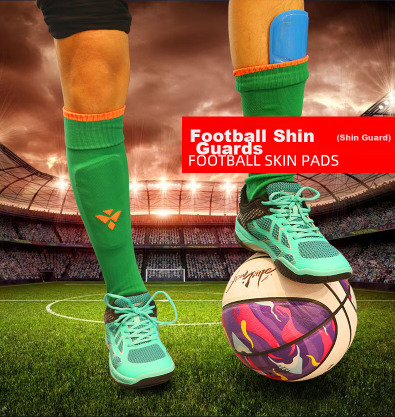 VICLeO Children And Youth Soccer Shin Guards And Ankle Pads, Insert-Type, One Pair, V820216, Fluorescent Yellow 3