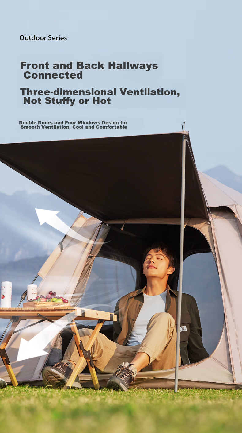 CAMEL Xiaoyao Pro Camping Automatic Tent, Outdoor Portable Folding Camping Canopy Sunshade, 133BANA027-2 12