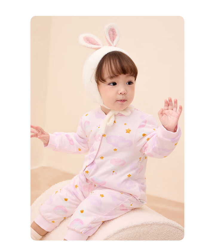 BALABALA Children's Clothing, Baby Romper, Newborn Onesie, Infant Bodysuit, Boys And Girls Winter Wear, Crawling Suit, Thickened Warm Soft Cute 21