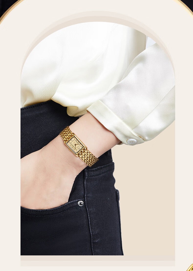 EBOHR Women's Watch, Kana Series Gold Vintage Quartz Small Gold Watch, Birthday And Holiday Gift, 51835926 8