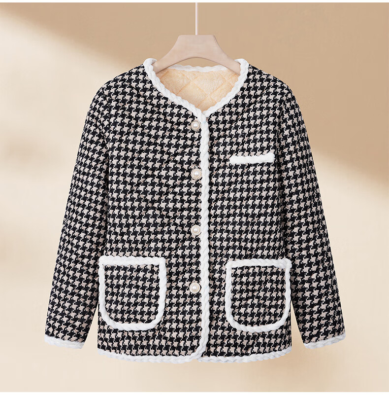 Fengxiao Mom Winter Thickened Lamb Wool Short Floral Cotton Jacket Middle-aged and Elderly Women's Autumn and Winter Coat 7