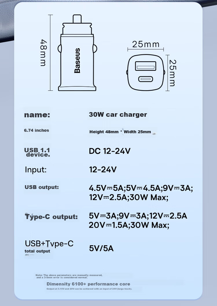 BASEUS 100W Car Charger Super Fast Charging Cigarette Lighter Adapter with Retractable Cable Dual Port 2025 New Model Compatible with Apple 8-17 Series + Huawei Xiaomi 16