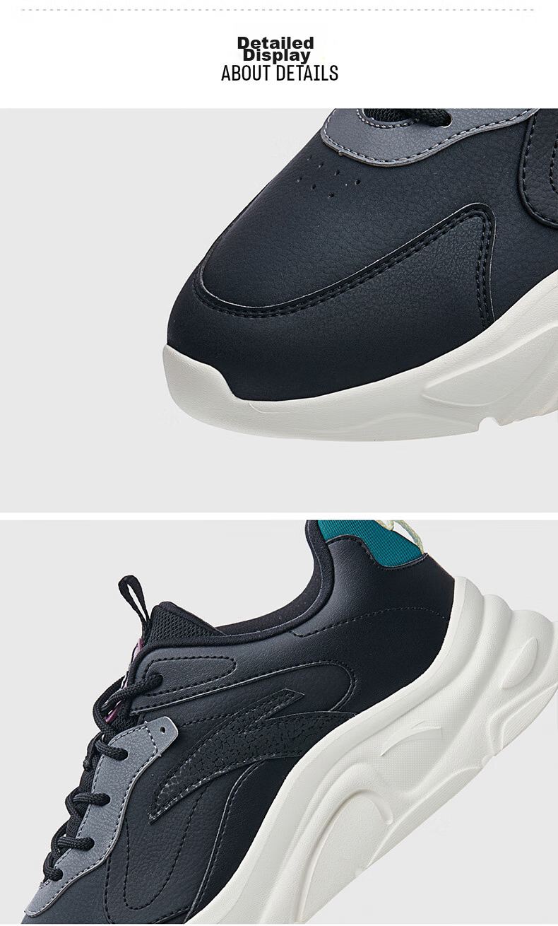 Anta Little Millennium Men's Casual Shoes Summer Mesh Breathable Thick Sole Height Increasing Commuter Dad Running Sports Shoes 47