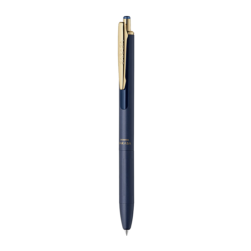 ZEBRA JJH57 Premium Pen Retro Series, 0.3mm Retractable Gel Pen, Bullet Tip, Business Signing Pen, Office Pen, Deep Blue, Single Pe