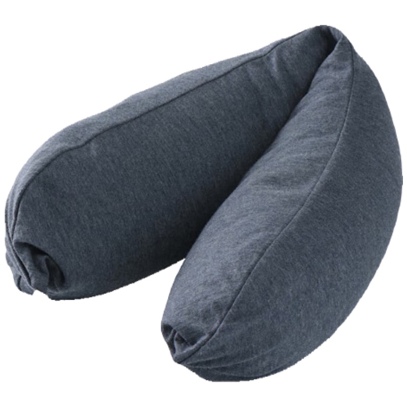 MUJI Comfortable Neck Pillow, Nap Pillow, U-Shaped Pillow, Travel Pillow, Office Headrest, Backrest, Nap Pillow, Navy Blue