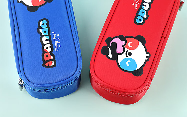 Zhonghua Panda Series Pencil Case, Large Capacity Student Pencil Case/multifunctional Stationery Box/red Single-Layer Pencil Storage Box, Children's Day Gift P2003-3 3