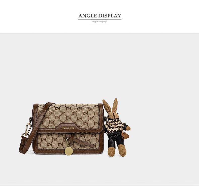 Aiqinghai Handbag, Women's Crossbody Bag, Shoulder Bag, Luxury Brand, High-End Small Square Bag, Birthday Mother's Day Gift, Practical Present for Mom 20