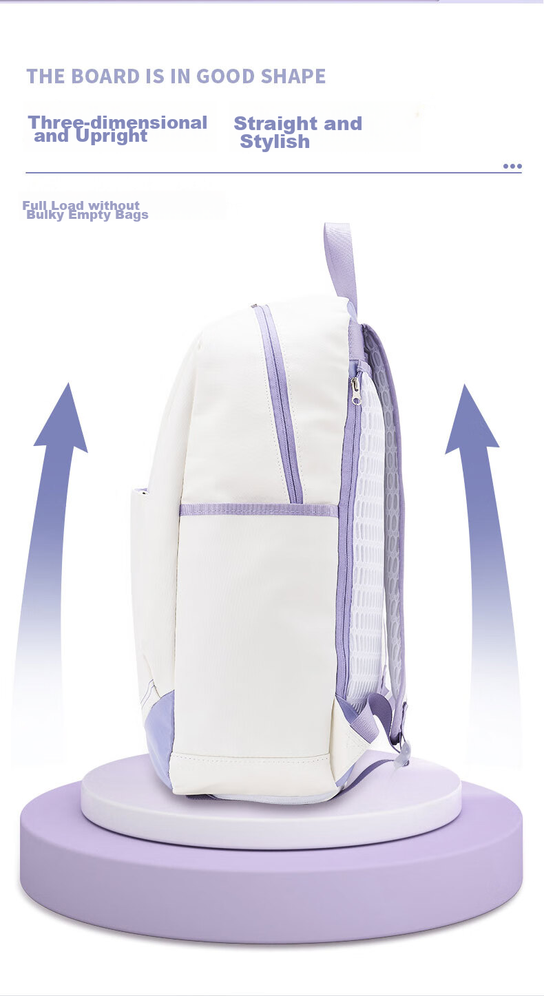 KUMPOO Ball Bag with Separate Shoe Compartment, Tennis Racket Storage, Ventilated Multi-Functional Unicorn Backpack KBR-002 White And Purple 6