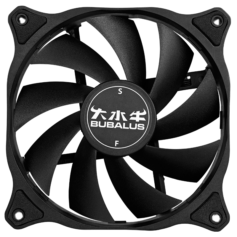 BUBALUS BF120L Case Fan 12CM (No Light Pollution / Large 4-Pin Chainable / Low Noise / Hydraulic Bearing / Computer Cooling)