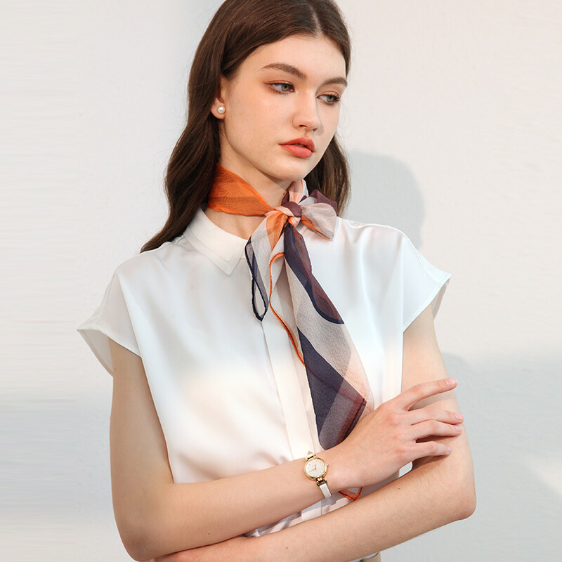 Hangsilu Silk Scarf for Women, Mulberry Silk Scarf, Square Scarf, Pearl Shawl, Birthday And Holiday Gift for Mom