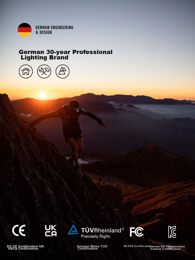 LED LENSER MH3 Long-Lasting High-Brightness Headlamp for Fishing, Off-Road Hiking, Mountain Climbing, Beach Combing with Replaceable Batteries 1
