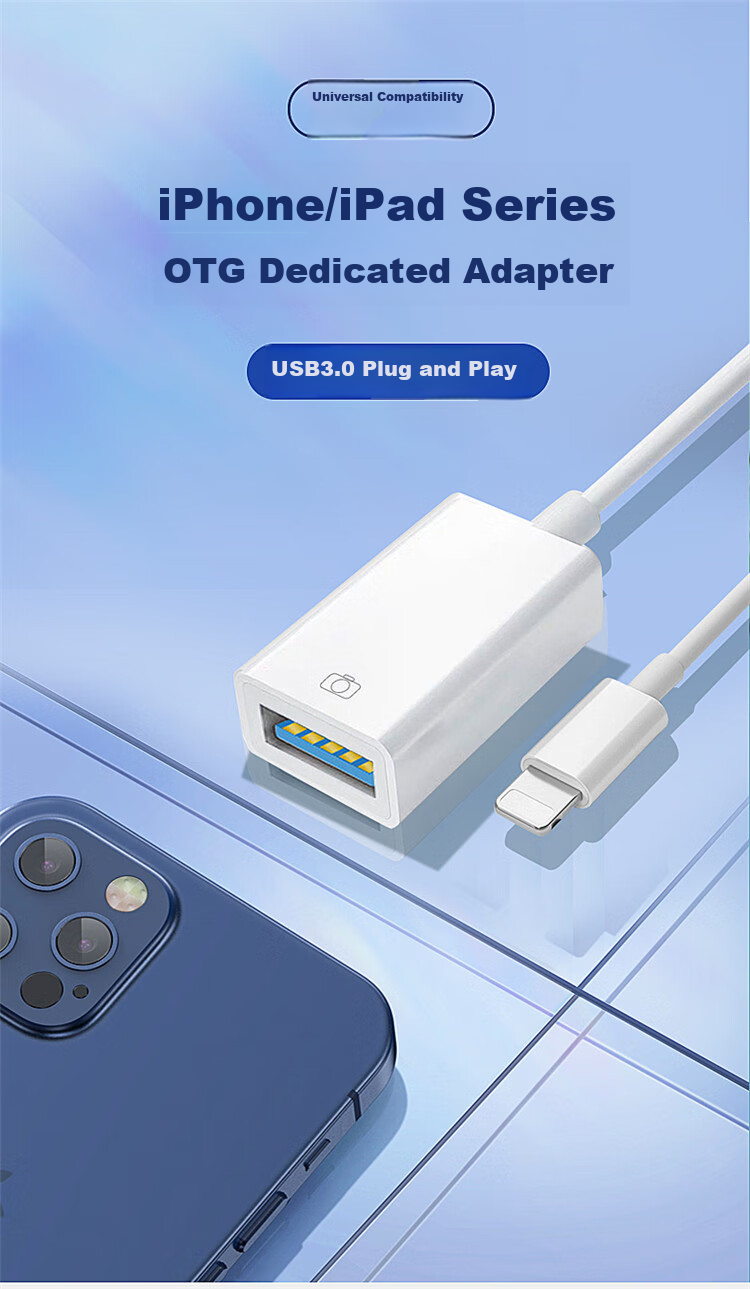 JOWOYE Apple Hard Drive Converter, Phone Screen Mirroring Device, Huawei Type-C Android TF/SD Memory Card Reader, Computer IPad/iPhone17/16 Adapter, USB Drive Keyboard Mouse HDMI 1