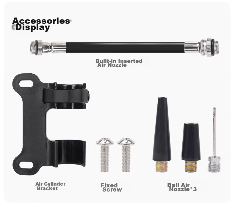 LEBYCLE Mountain Road Bicycle Portable Pump High Pressure Inflator + Tire Repair Tool Kit without Glue 2