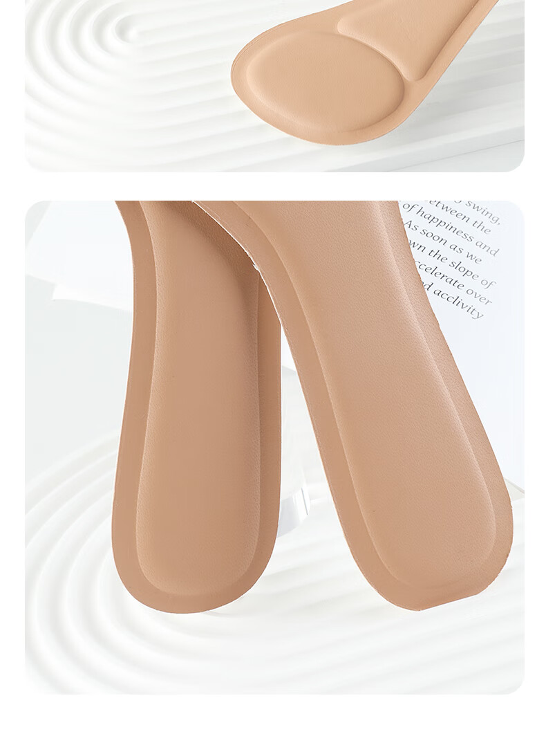 FOOTOPPO Summer Anti-Slip Sweat-Absorbing Self-Adhesive Soft Forefoot Insoles for Sandals, Seven-Point Insoles, High Heels, Long Standing 14