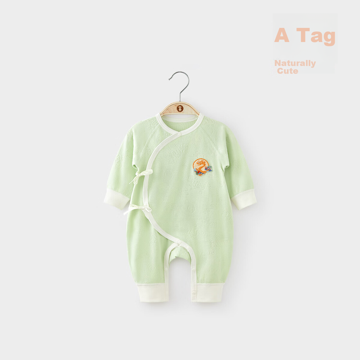 Wismorni Newborn Baby Clothes Long Sleeve Spring And Autumn Infant Romper Chinese Style Onesie Jumpsuit Spring Outfit