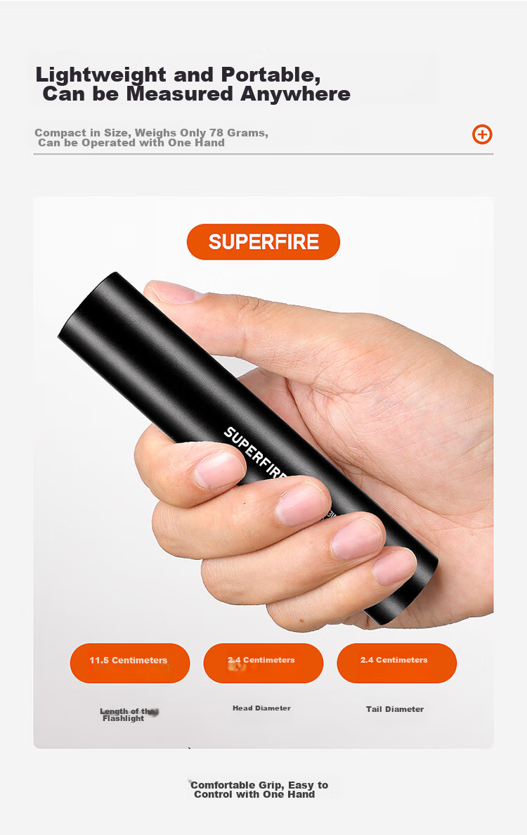SupFire Cat Ringworm Light Fluorescent Agent Vegetable Detection 365 Ultraviolet Light Rechargeable Flashlight Anti-Counterfeit Currency Detector 13