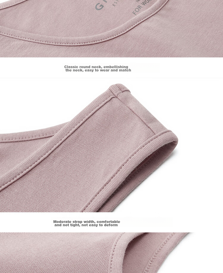 Giordano Sleeveless T-Shirt for Women, Basic Style, Knitted Elastic Cotton, Solid Color, Slim Fit, Round Neck Tank Top, 05323250 20