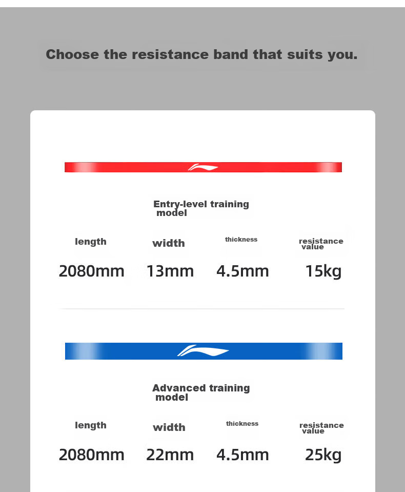 Li-Ning Elastic Resistance Band, Pull-Up Assistance Band, Fitness Shoulder Opener, Leg And Chest Muscle Stretching Band, Strength Training Rope 12
