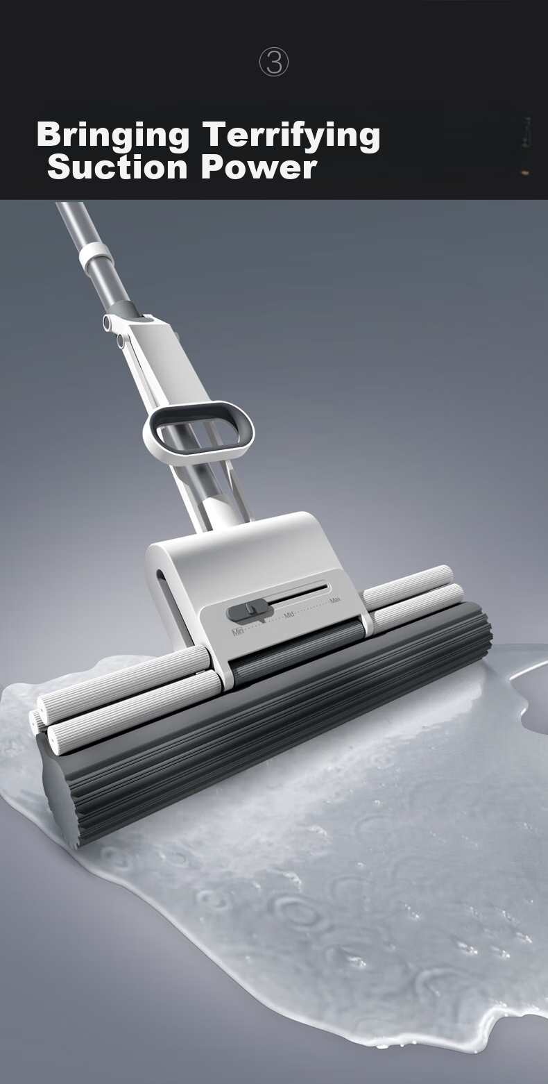 Dawei Sponge Mop, 38cm Sponge Head, 132cm Long Handle, 2 Heads, M12 Giant Roller-Type Large Size Sponge Mop 4