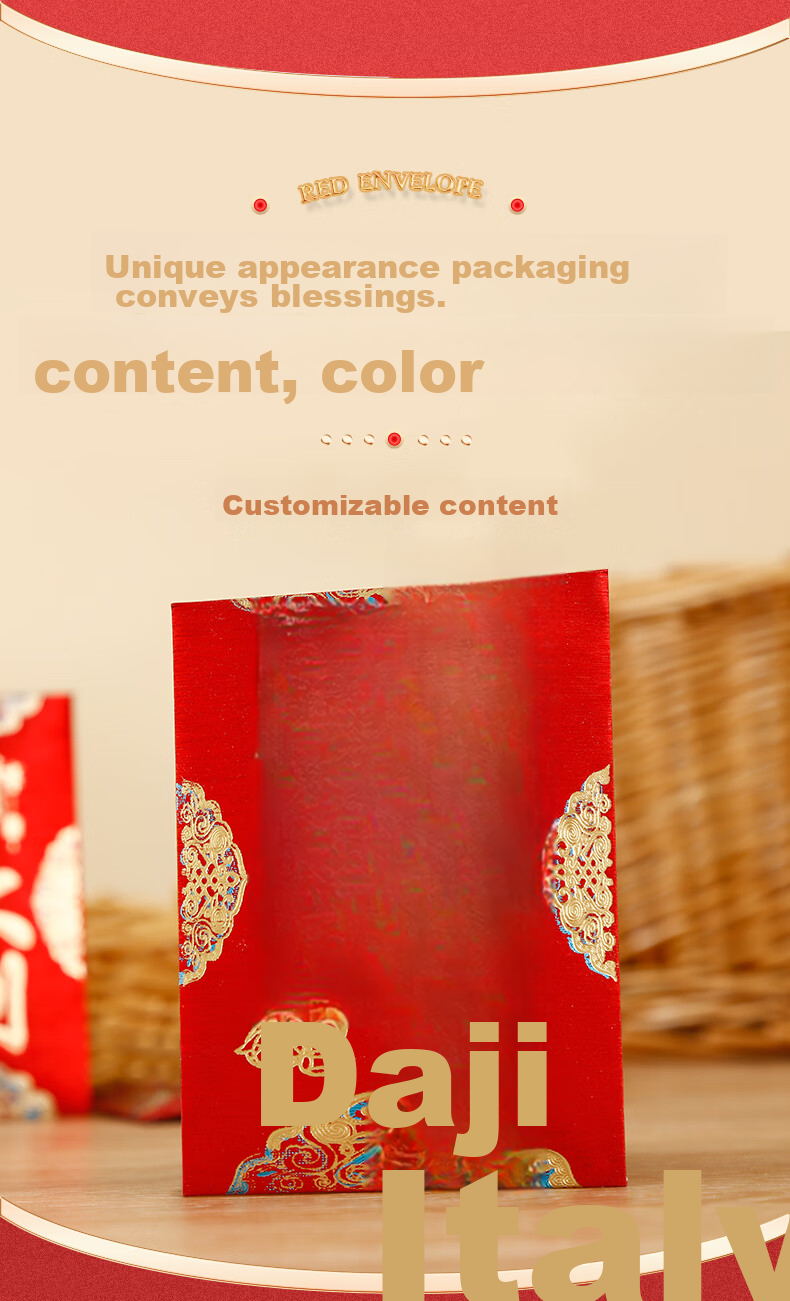 Cuitao New Year Red Envelopes, Spring Festival Lucky Money Packets for Weddings, Graduations, Housewarming, Business Openings, Construction Beginnings, Door Blocking, Red Packets, 20 Pieces 4