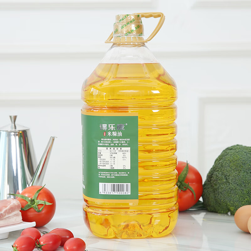 得乐康 谷黄金稻米油4L 可生食食用油米糠油