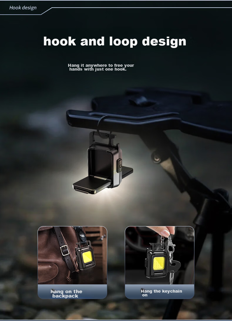 SupFire MX17 High-Intensity Flashlight, Multifunctional Magnetic Keychain Rechargeable Work Light, Auto Repair Light, Mini Spotlight 9