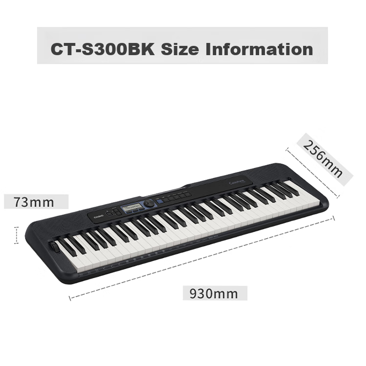 CASIO Electronic Keyboard CTS300, Portable And Stylish for Children And Adults, Entertainment And Learning, 61 Keys, Standalone Model 14