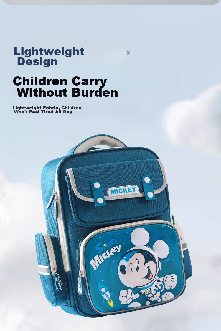 Disney Backpack for Primary School Boys Grades 1-4, Lightweight Spine-Protecting Shoulder Bag for Children And Girls, Red 6