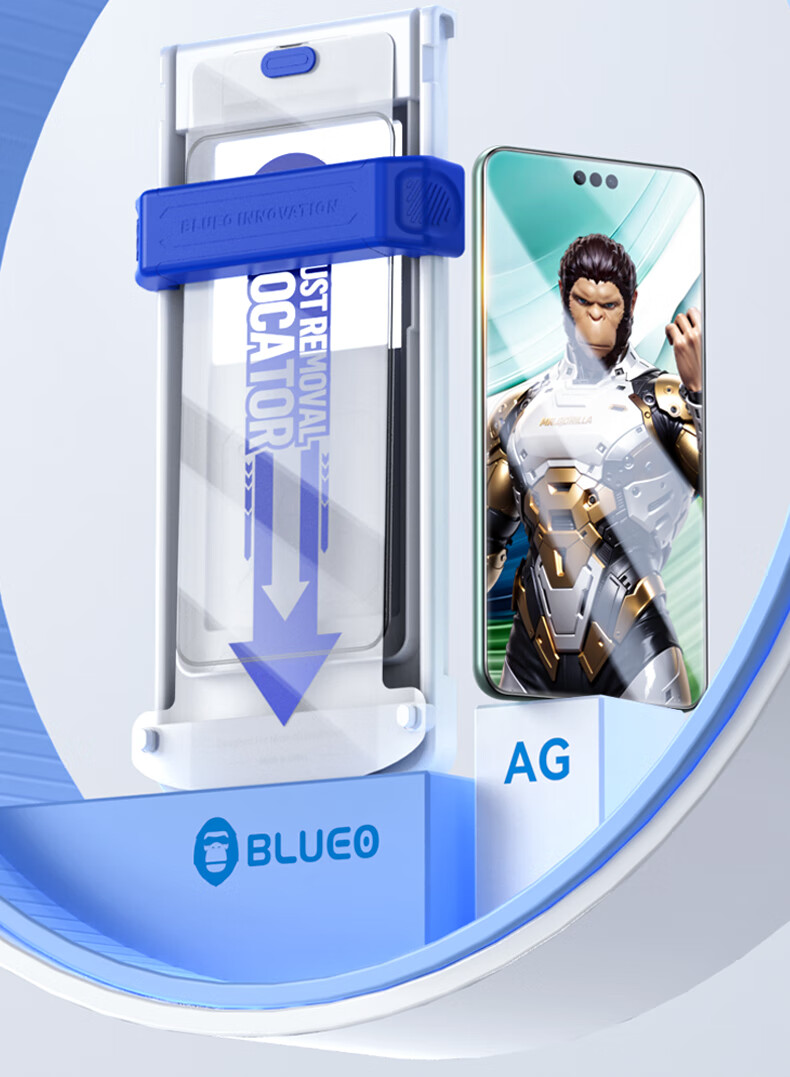 BLUEO [Class ZEISS T*AR Enhanced Transparency + 3D Curved Edge] Screen Protector for Huawei Mate 70 Pro/70 Pro+/Mate 70 RS, Tempered Glass Film with Dust-Free Installatio 4