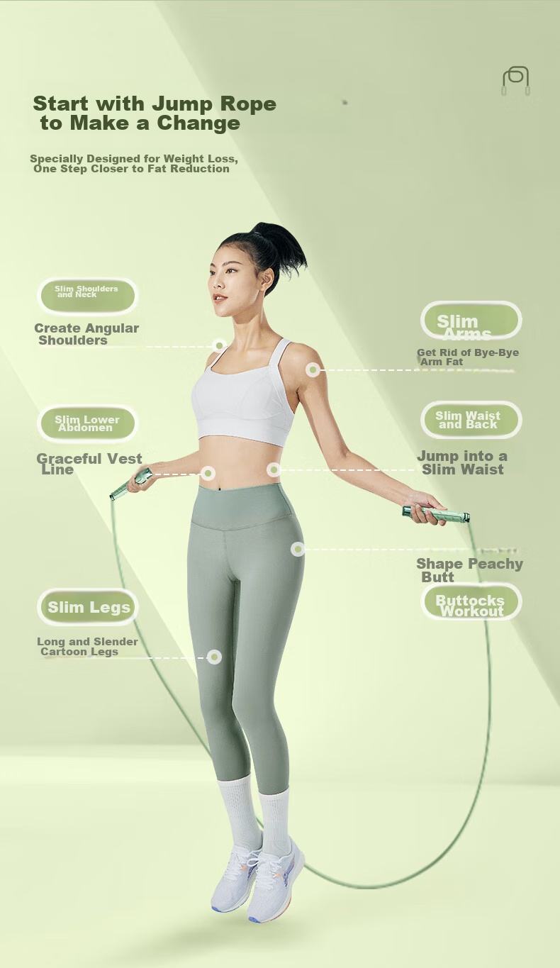 Li-Ning Cordless Jump Rope for Women And Men, Adult Weight Loss Specialized Professional Weighted Fat-Burning Exercise Rope 7
