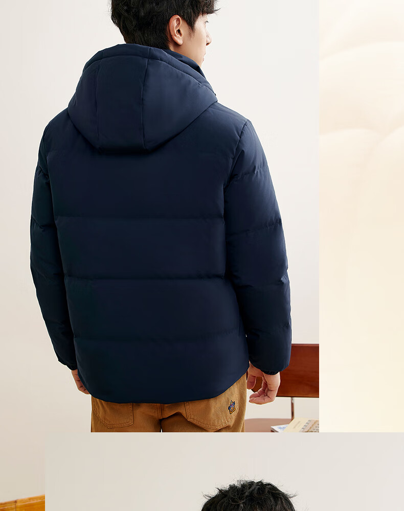 361° Men's Autumn Winter Three-Protection Water-Repellent Short Hooded Down Jacket 652544301D-3 27
