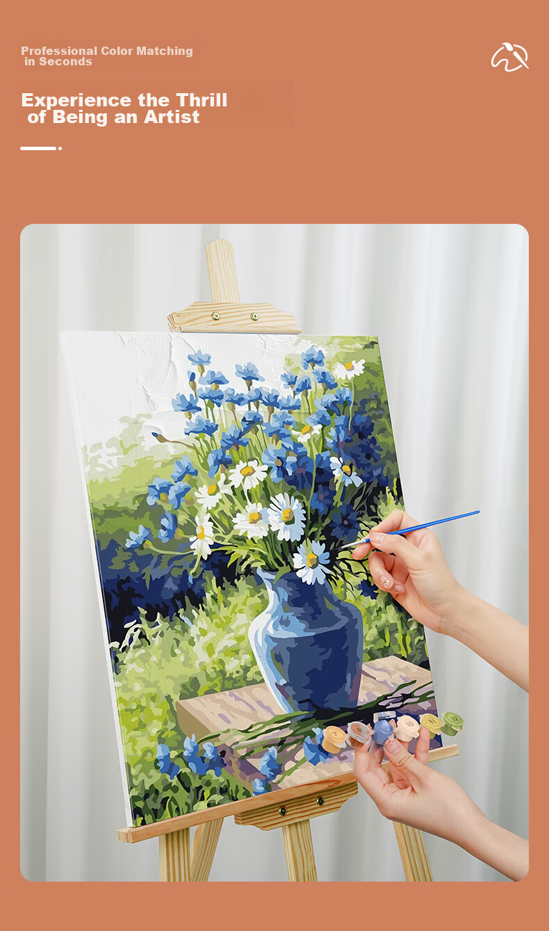 Haojiubujian DIY Digital Oil Painting, Healing Cat Coloring Picture, Living Room Wall Art, Children's Handmade Oil Painting, Decorative Painting 4