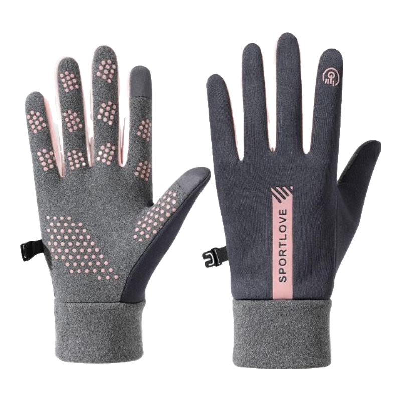 BWNK Cycling Warm Gloves for Women, Autumn And Winter Electric Bike Waterproof Touchscreen Anti-Cold Fleece-Lined Non-Slip Gloves for Men And Wome