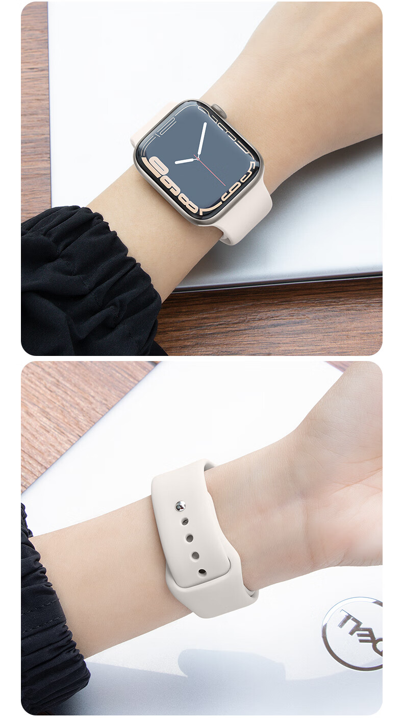 Weiqiantu Compatible with Apple Watch Series 12/11/10/9/8/7/6/ultra4/32, Sports Silicone Watch Band for Men And Wome 16