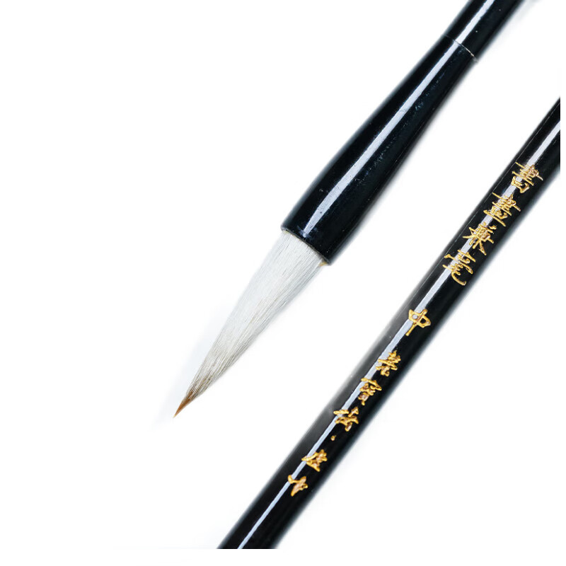 Rongbaozhai Calligraphy Brush, Mixed Hair Soft Brush for Calligraphy Practice in Large, Medium And Small Regular Script, Four Treasures of The Study, Chinese Painting Copybook for Adult Beginners And Students, Mixed Hair - Medium