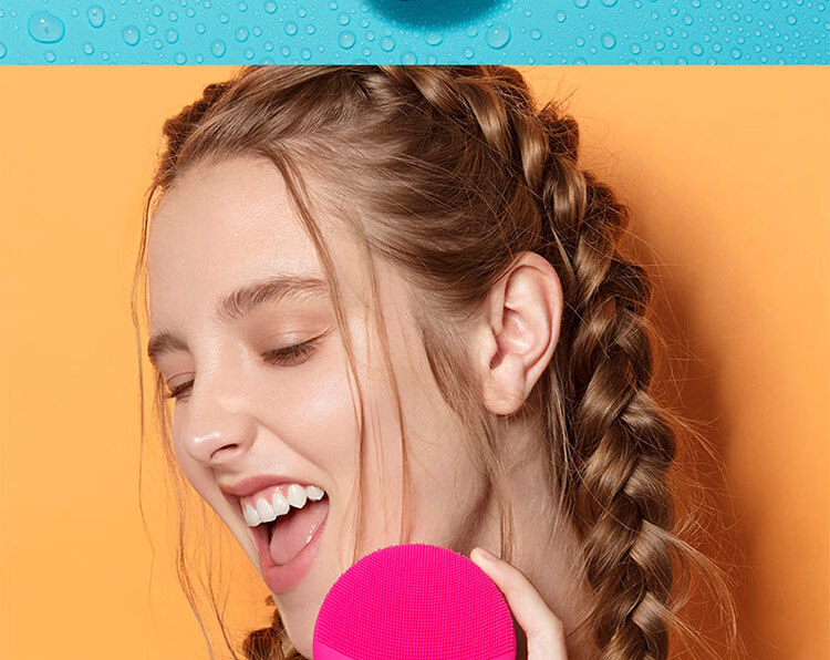 FOREO Luna Facial Cleansing Device, LUNA Mini3 Purifying Cleansing Device, Balances Oil, Face Washing Instrument, Pore Cleaner, Cherry Red Rechargeable Model 14
