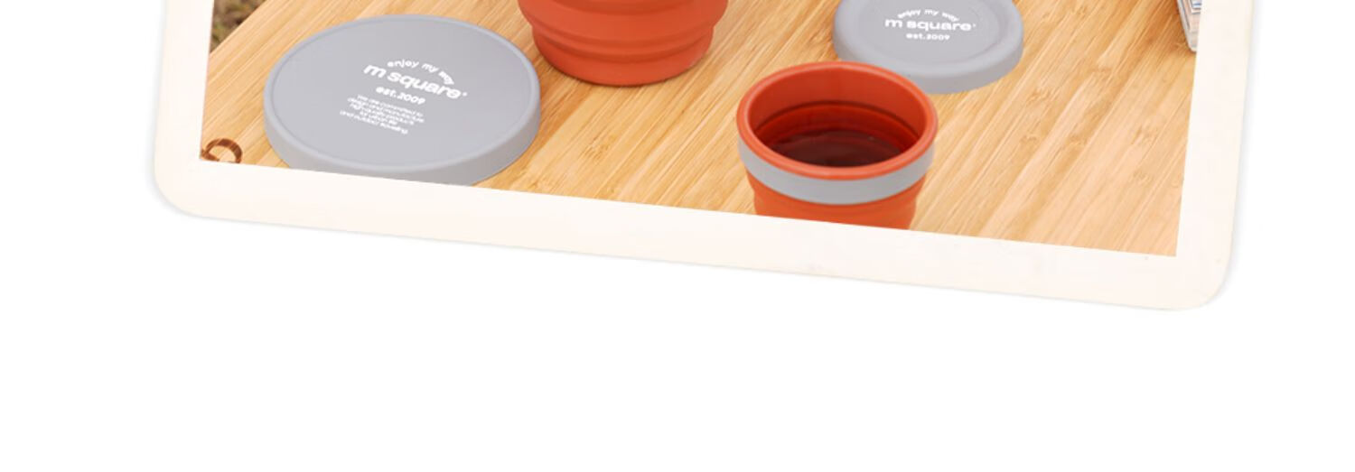 M Square Folding Bowl Portable Travel Silicone Cup Bowl Food-Grade Ramen Bowl Camping Picnic Baby Bowl Blue Large Bowl 13