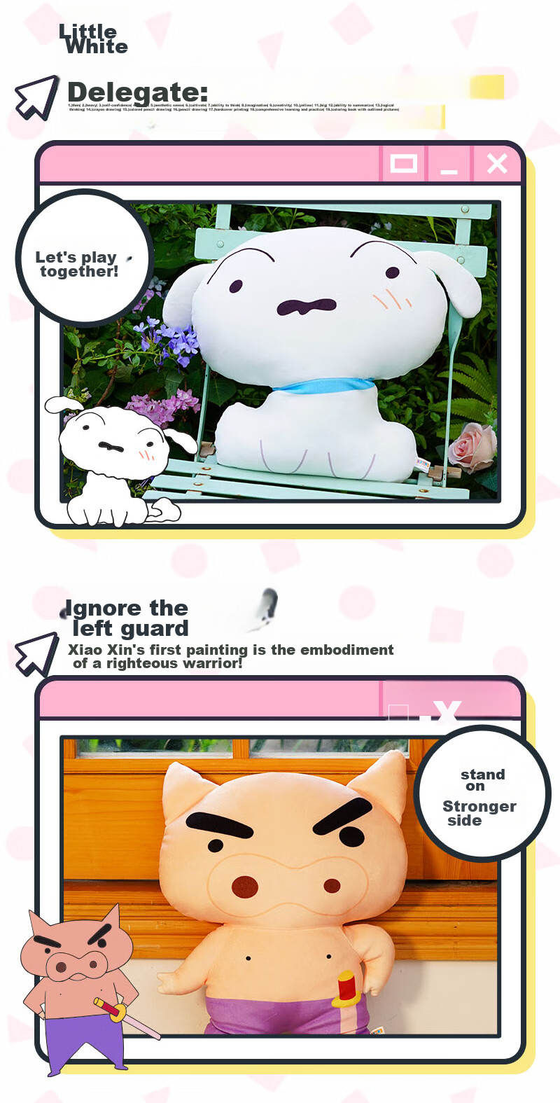 LDCX Crayon Shin-Chan Plush Toy, Bouncy Back Pillow, Sleeping Stuffed Animal, Anime Doll, Hugging Pillow, Birthday And New Year Gift 6